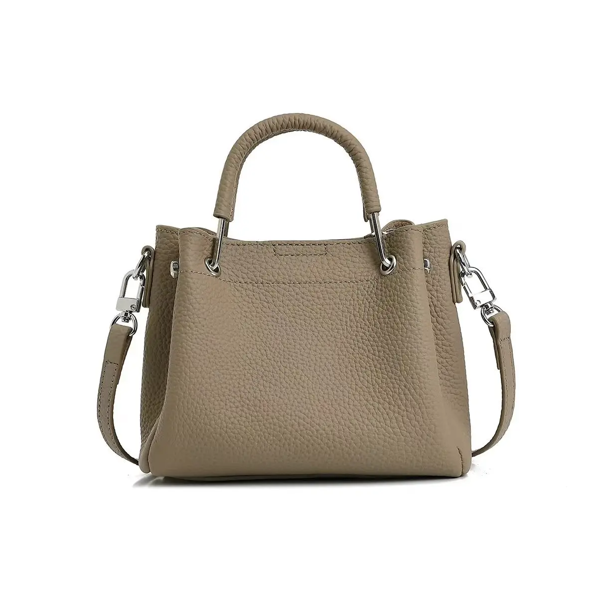 Women's Minimalist Genuine Leather Shoulder Bag Versatile French Soft Leather Crossbody Handbag