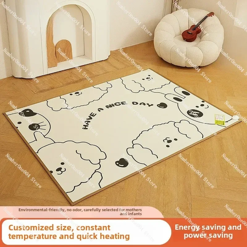 Clouds Graphene Floor Heating Mat Household Children Crawling Carbon Crystal Carpet Living Room Heating Floor Heating Mat