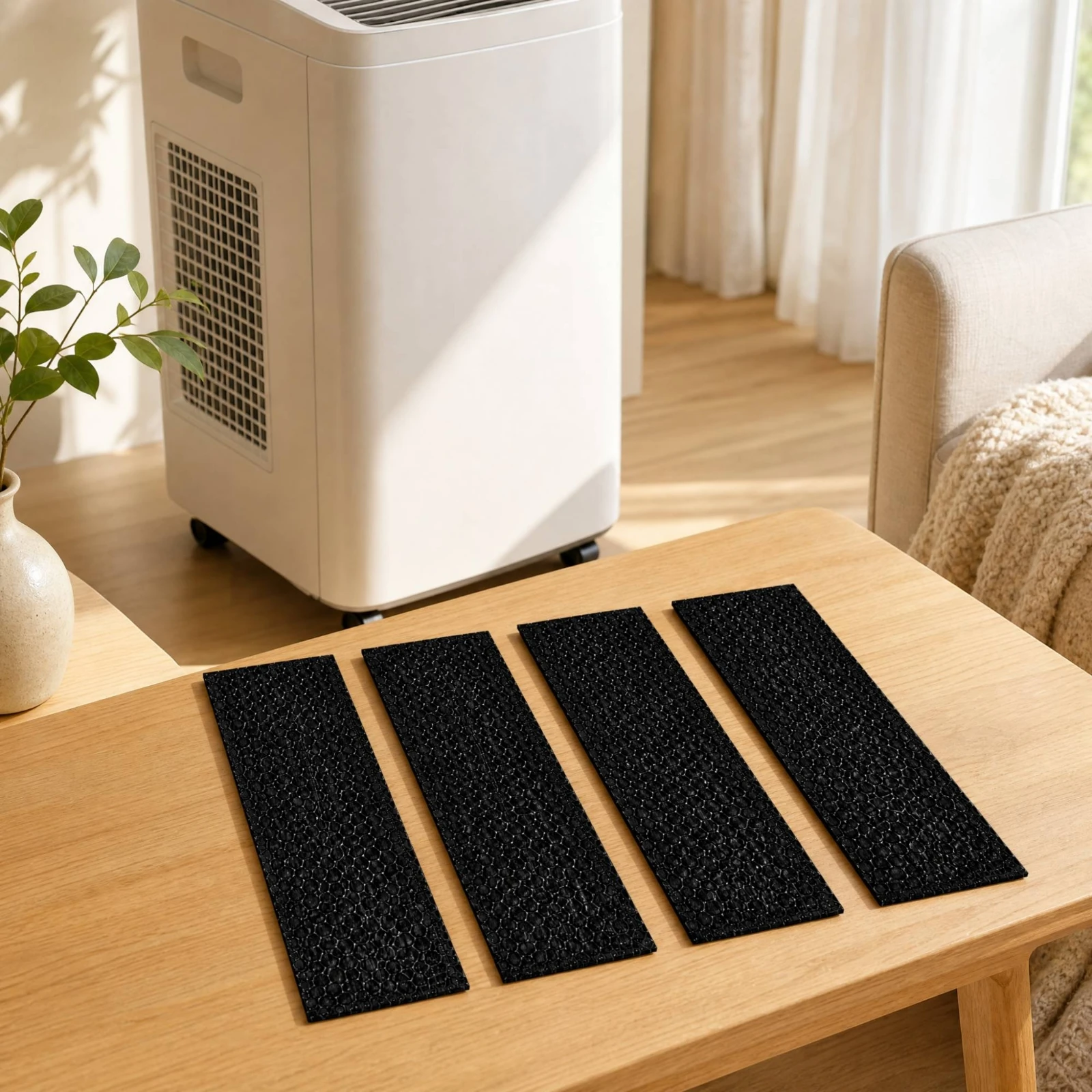 Trim to Fit Honeycomb Air Conditioner Filter for Portable AC Units Breathable Lightweight Dust Capture Replacement
