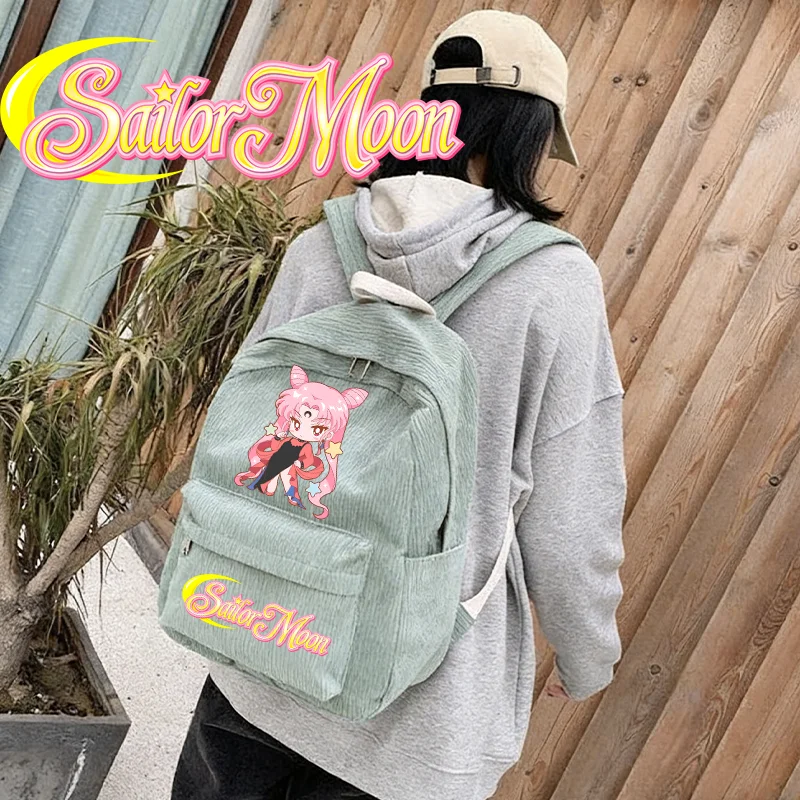 Anime Large Capacity Backpack Sailor Moon Cartoon Cute Schoolbag for Student Fashion New Book Bags Birthday Gift Outdoor Fashion