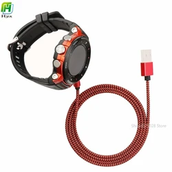 For CASIO WSD-F21HR WSD-F30 WSD-F20 WSD-F10 GSW-H1000 Pre-Trek Smartwatch Data Cable  Nylon Quick Charger 100cm