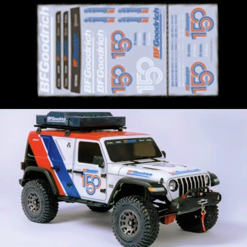 Naklejka na samochód terenowy RC do samochodu gąsienicowego 1/8 1/10 RC TRX4 Defender AXIAL SCX10 90046 RC4WD D90 D110 K10 MK07 Tank 300
