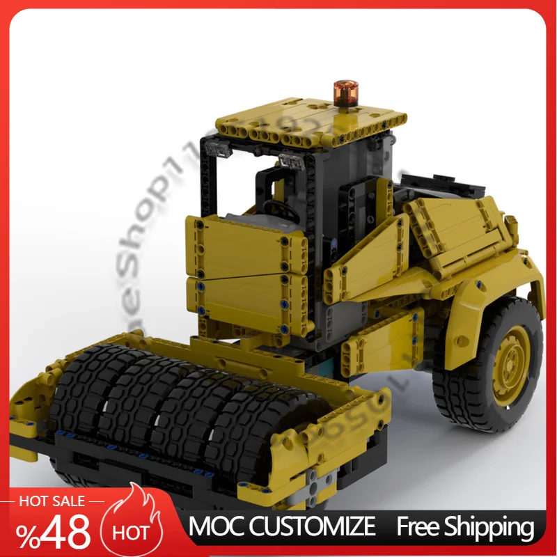 

872 детали: Модульный конструктор Speed King Road Roller MOC, развивающий, популярный, креативный, для самостоятельной сборки, подарок для мальчика на праздник