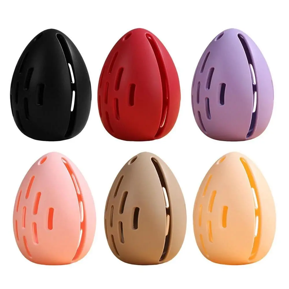 Silicone Makeup Sponge Holder Protable Moisture-Proof Dust-Proof Cosmetic Puff Case MildewProof Storage Box Egg Stand Women