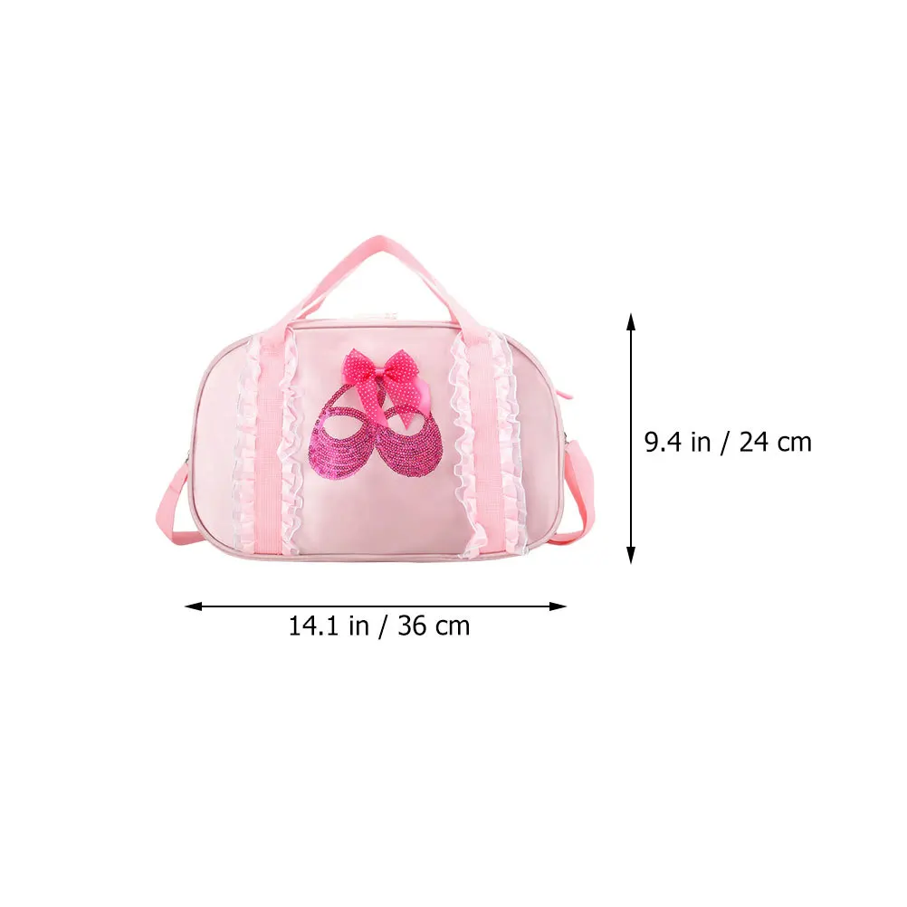 الفتيات حقيبة الرقص الباليه حقيبة التخزين ضوء واحد الكتف Crossbody سعة كبيرة الباليه الرقص على ظهره للأطفال حقيبة للفتيات