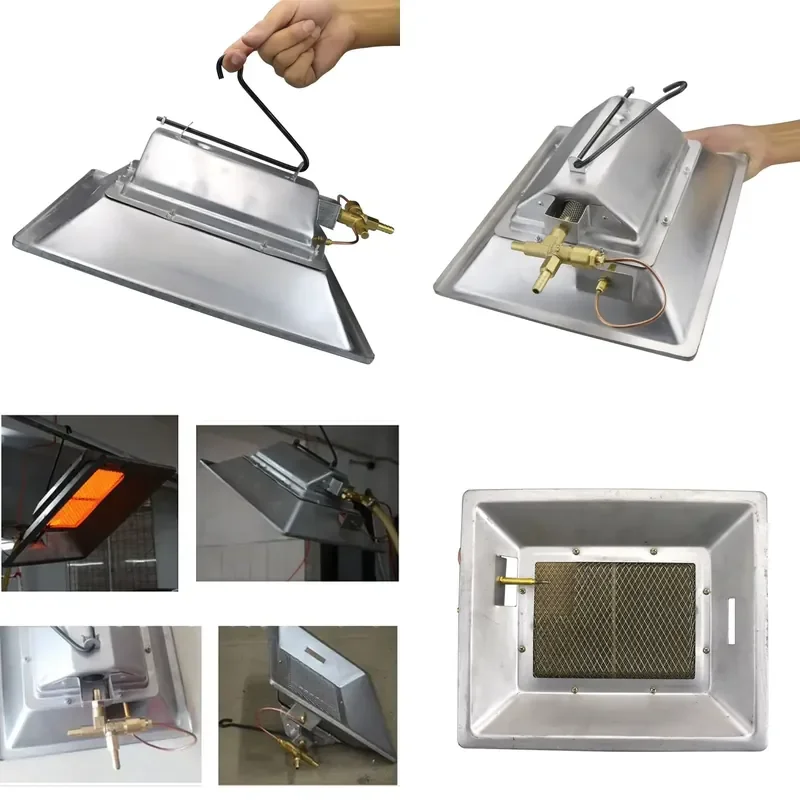 Poultry Farm Ceramic Heater for Brooding NG/LPG/Boigas Portable Chicken Brooder