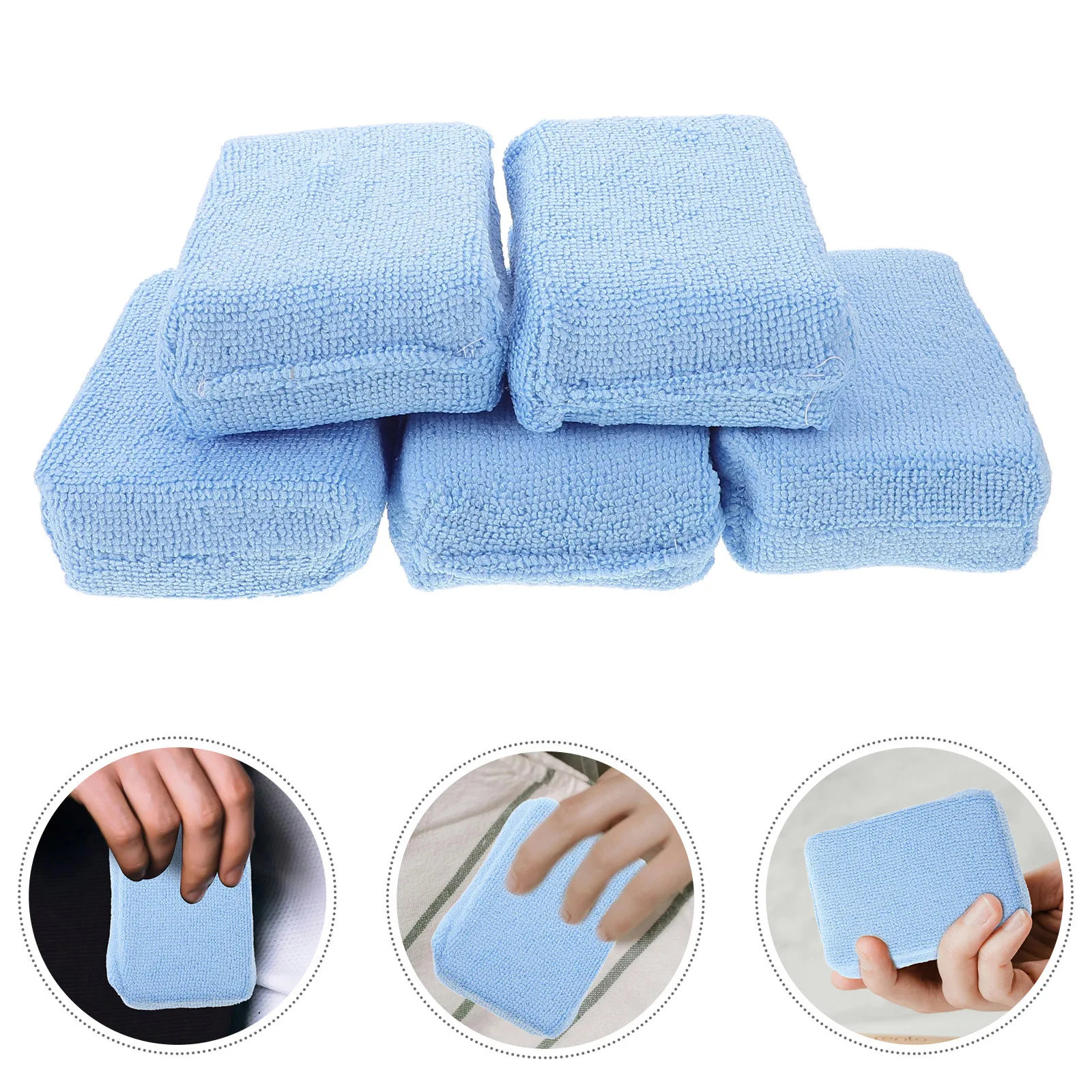 

10Pcs Car Wax Polisher Pads Rectangular Applicator for Glass Defogging and Vehicle Surface Restoration Car Applicator Pads