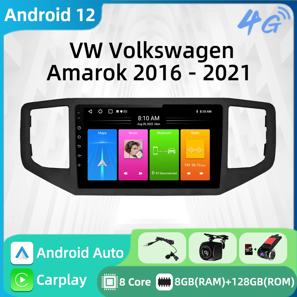 

Android Car Radio for VW Volkswagen Amarok 2016 - 2021 2 Din Multimedia Carplay Navigation Autoradio Head Unit stereo carplay