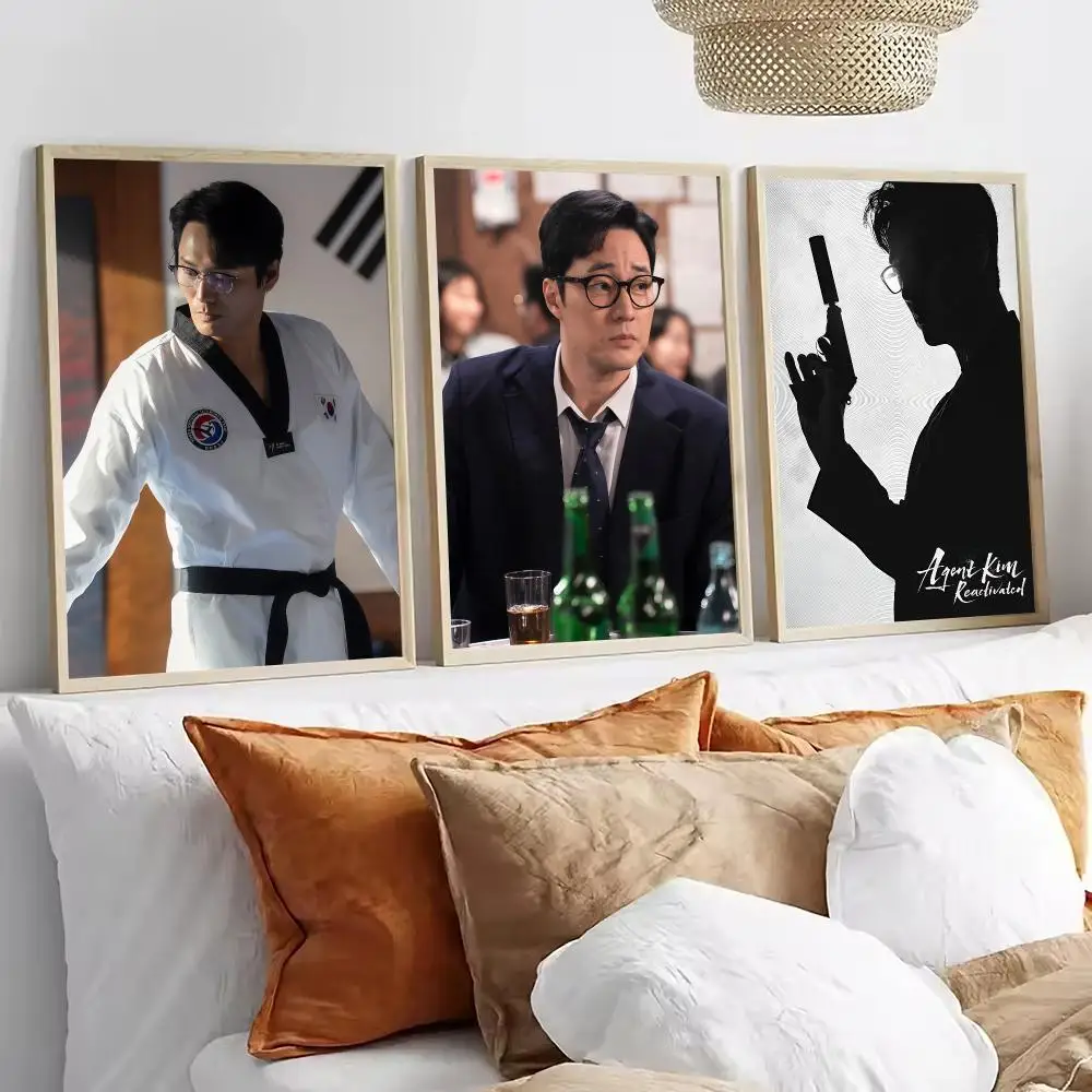Agent Kim Reactivated Painting Calligraphy Decorative paintings Fancy Wall Sticker For Living Room Bar Decoration Room Wall Deco