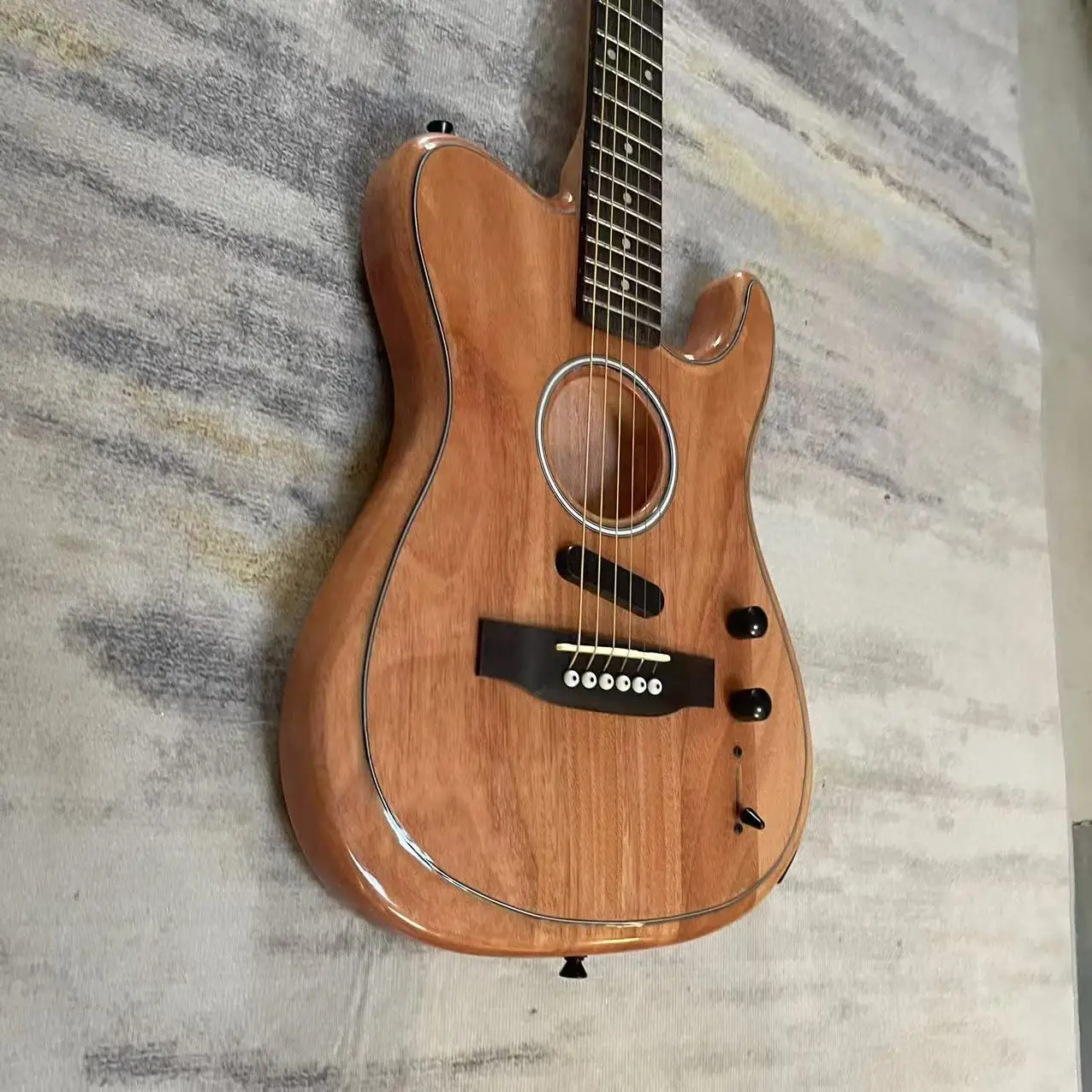 Electric Guitar 6-Chord Silent TL Model, Solid Wood Body, Factory Realistic Picture, In Stock