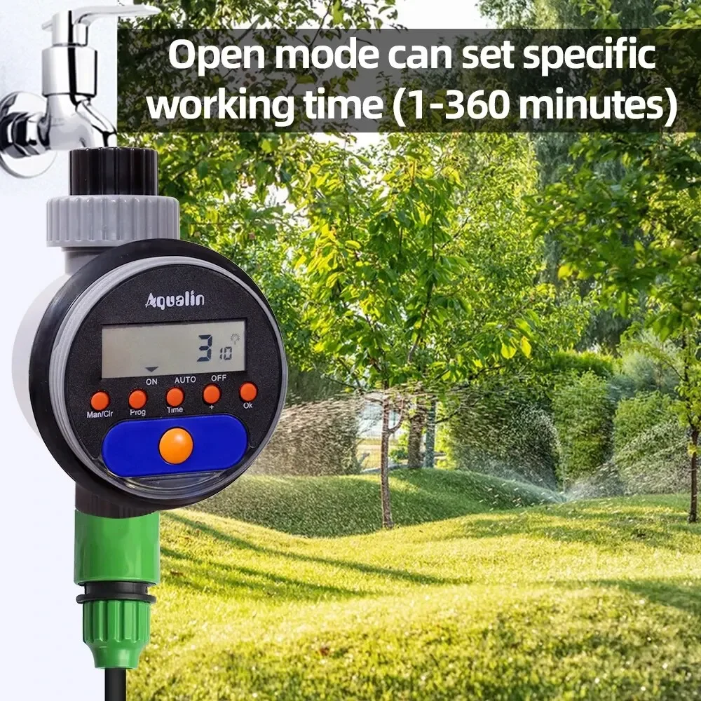 Automatic LCD Display Watering Timer Electronic Home Garden Ball Valve 8 Programs Water Timer For Garden Irrigation