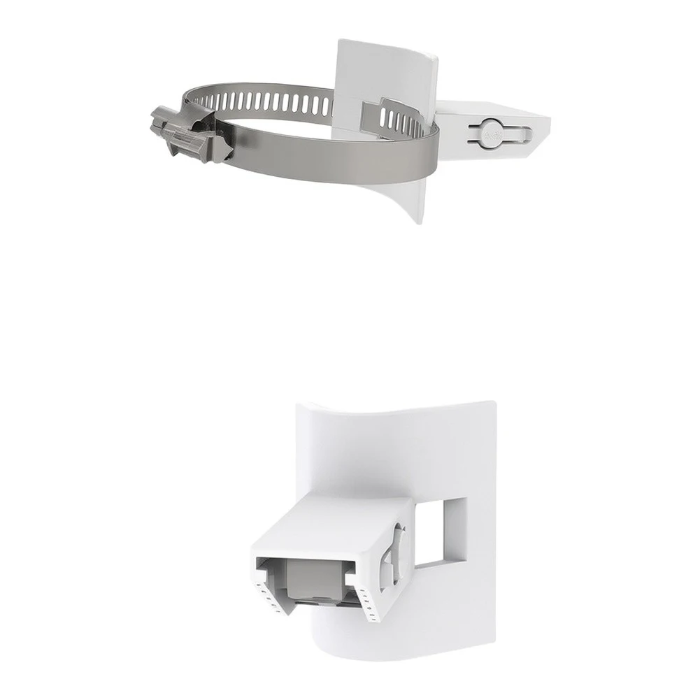 Stainless Steel Monitoring Fixture Kit Clamp Upright Pole Horizontal Pole and Base for Surveillance and CCTV Applications