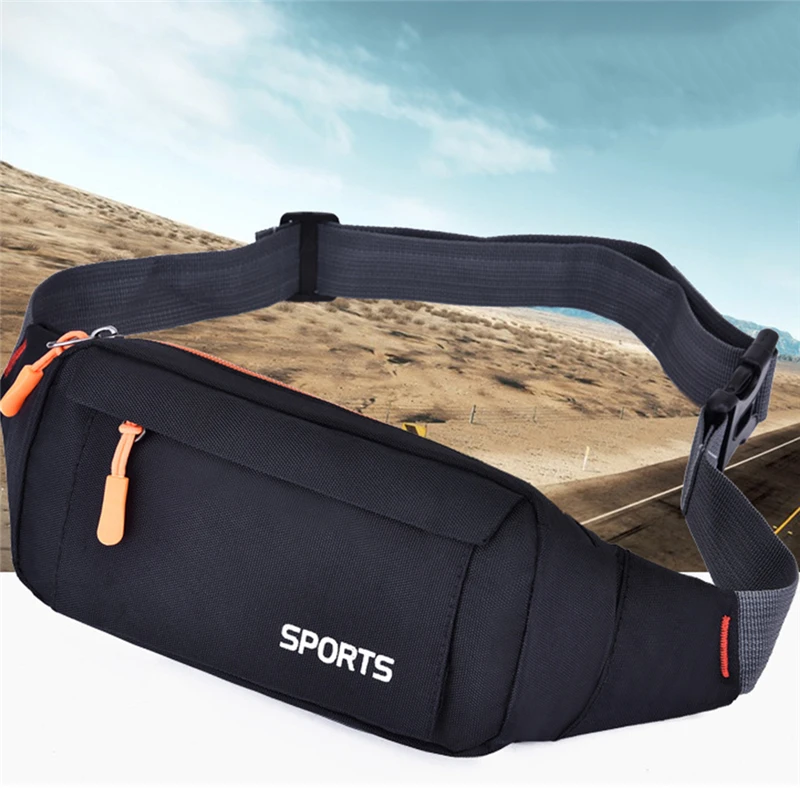 

Men's Waterproof Breast Package Outdoor Sports Bag Oxford Pouch Korean-style Waist Bag Fanny Pouch Crossbody Male Banana Bag