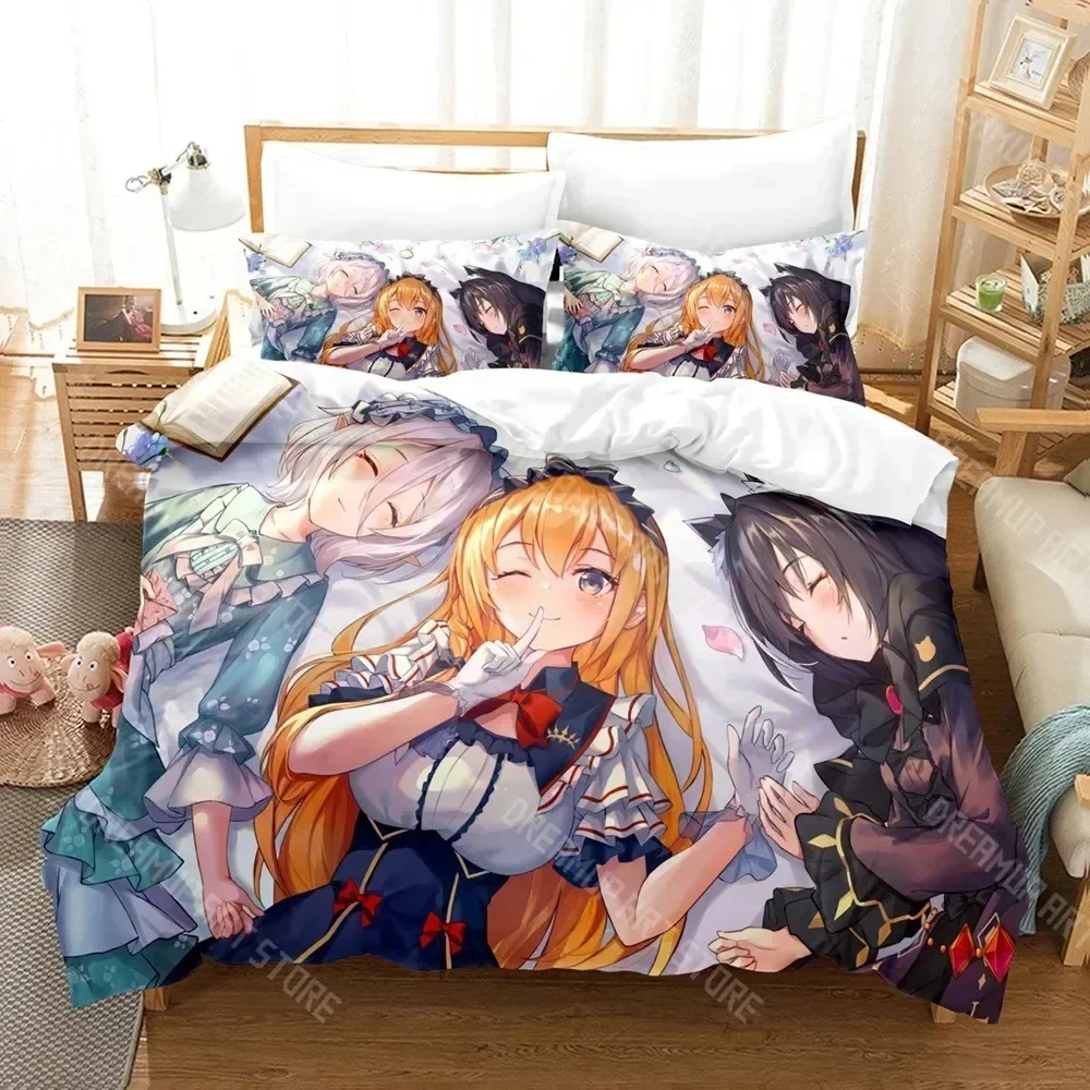 Exquisite 3D Print Princess Connect ReDive Bedding Set Boys Girls Twin Queen Size Duvet Cover Pillowcase Bed Kids Adult Home Tex