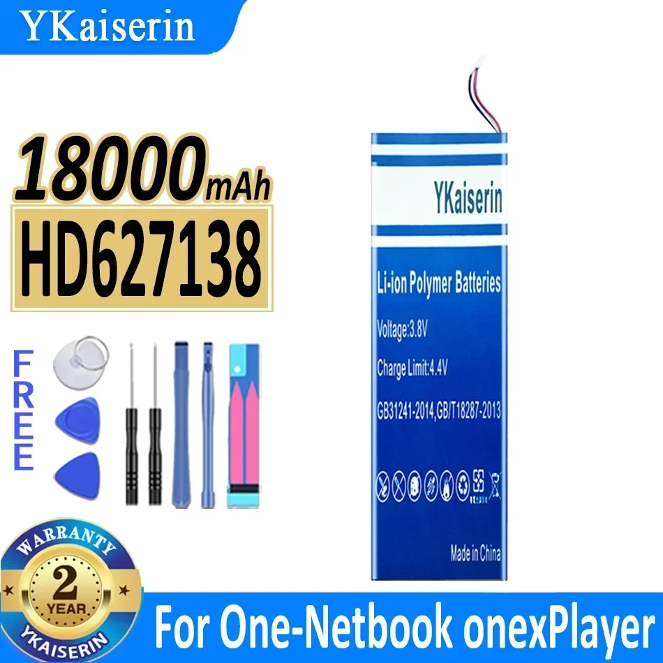 

13500mAh/18000mAh YKaiserin Battery HD627138 LR386387-3S For One-Netbook onexPlayer Onex Player OnexPlayer mini 5800U Bateria