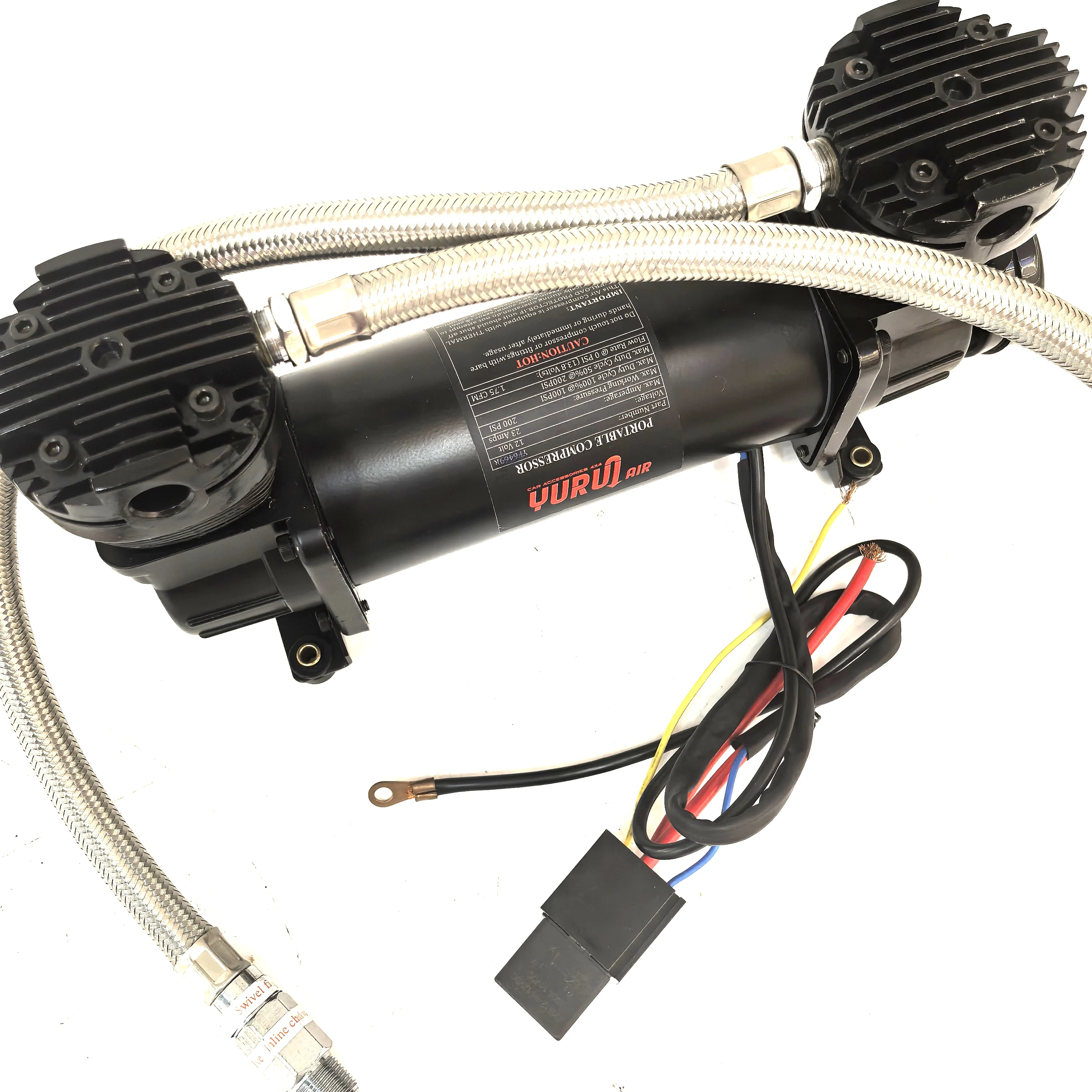 ضاغط ركوب الهواء 12 فولت 300 رطل لكل بوصة مربعة ضاغط شاحنة خزان مضخة هواء عالية الضغط