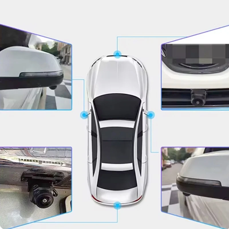 3D 360 Panoramic Car Camera WDR HD So Ny 662/307 AHD 1080P 4 Cameras for Android 360APP Waterproof Antifreeze for Winter Spring