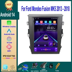 Android 16 For Ford Mondeo Fusion MK5 2013  - 2018 Car Stereo Radio Multimedia Video Player WIFI GPS Carplay Head Unit