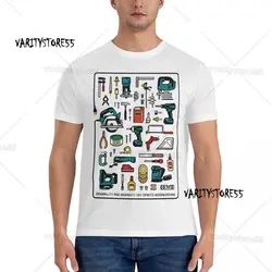 Men's T-Shirts Woodworking Tools Fashion 100% Cotton Tee Shirt Short Sleeve Makita T Shirts O Neck Clothing Adult