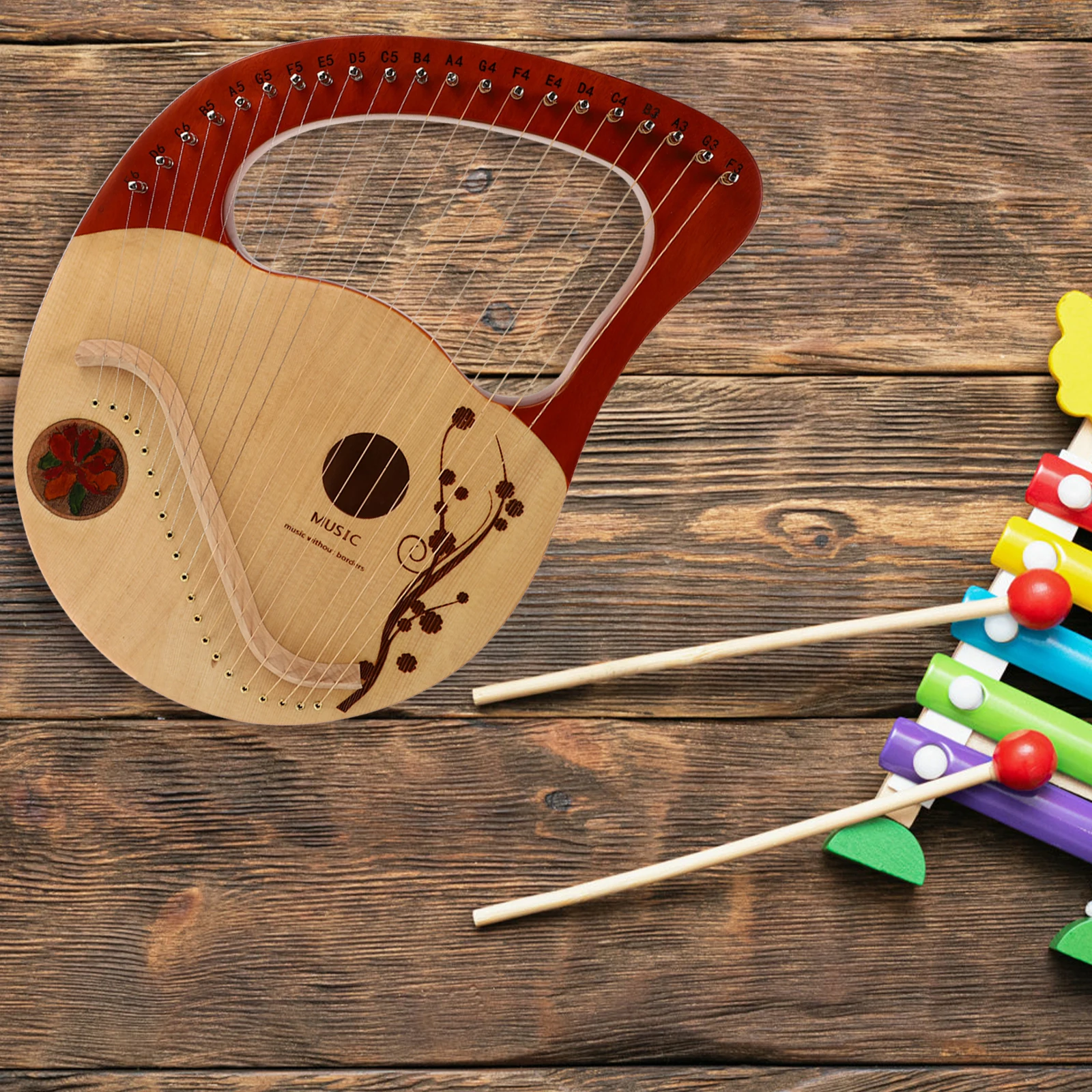 

Portable Harp Music Instrument Instruments Musical Moon Lyre Arpa Lira Retro Jew's