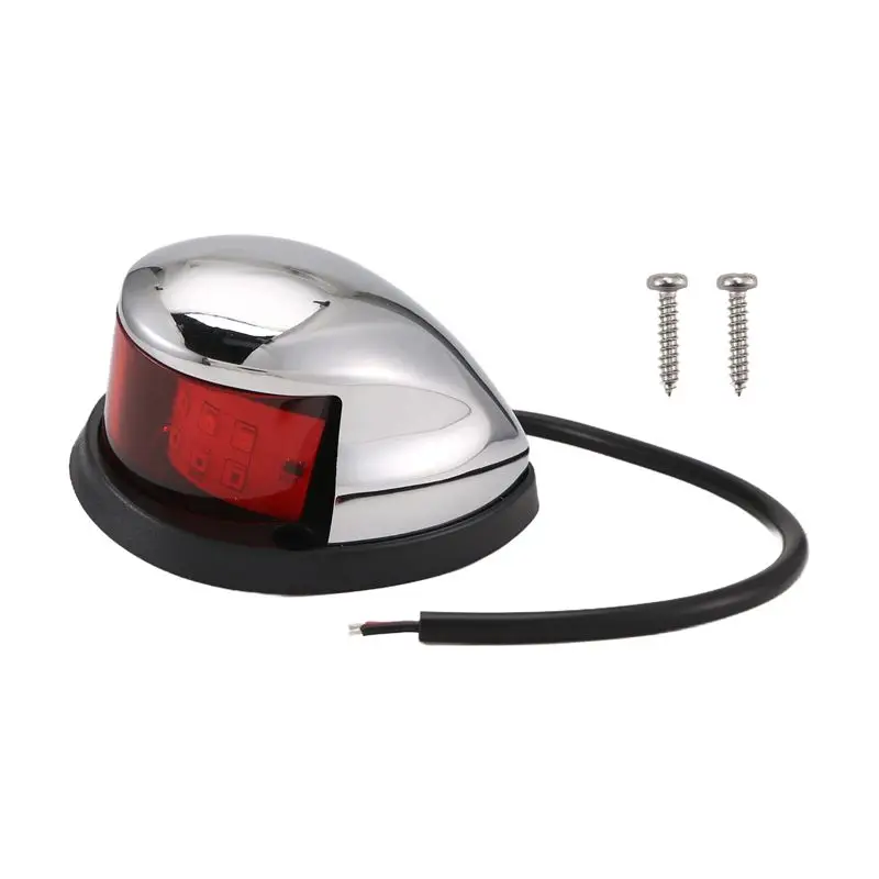 

Professional 12V Navigation Lights LED Zinc Alloy Bow Light Marine Boat Red Green