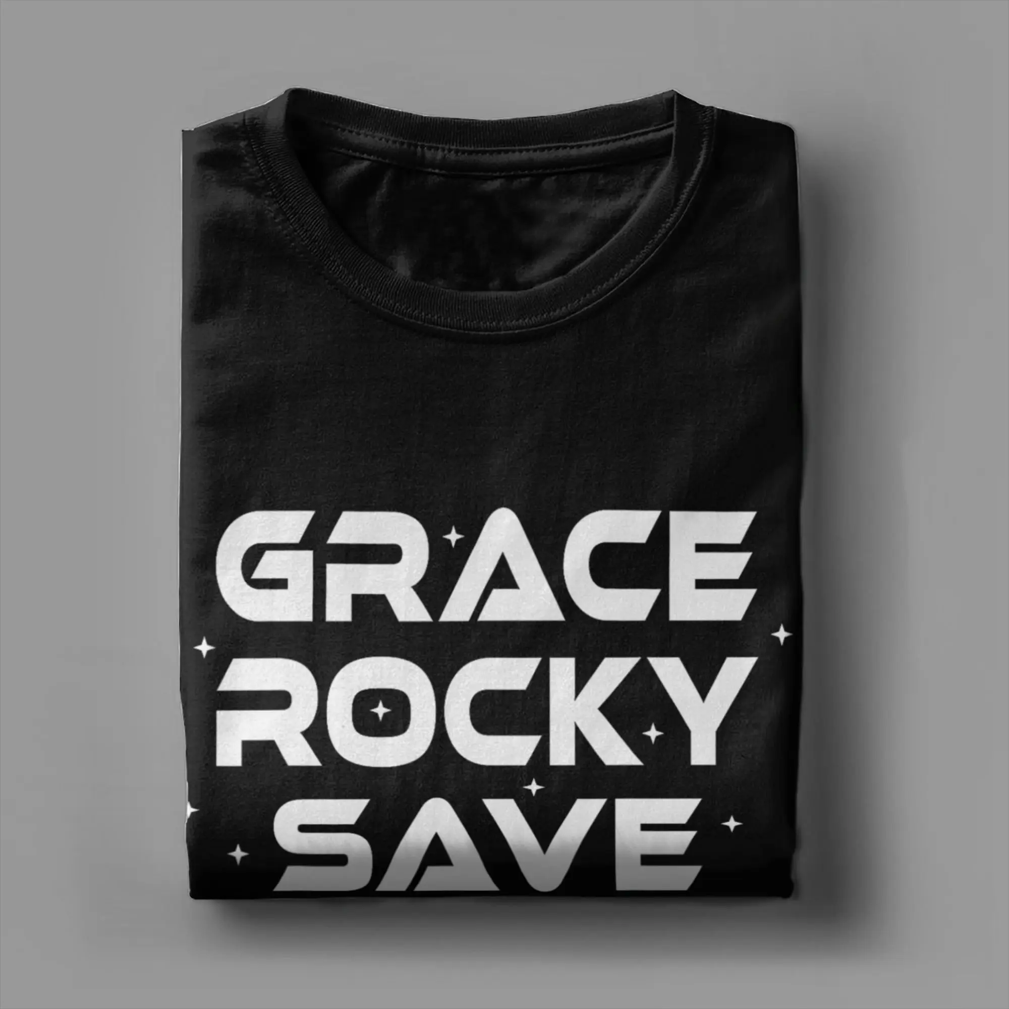 Men's T-Shirt Project Hail Mary Grace Eridani-Rocky Star Vintage Cotton Tee Short Sleeve Poster T Shirts Round Collar Clothes view 3