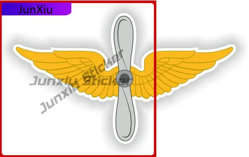 US Aviation logo Sticker Funny Unique Camper Wall Anti UV Car Styling Vinyl Decal For Car Truck SUV Window Bumper Laptop
