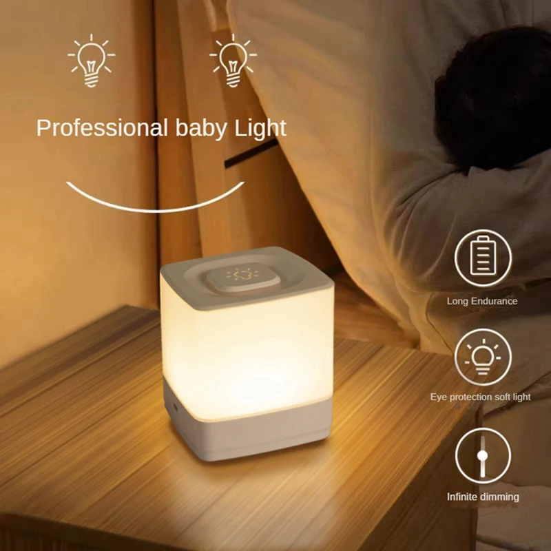 

LED Night Light USB Rechargeable 3-Level Brightness For Bedside Lamp For Bedroom Decoration