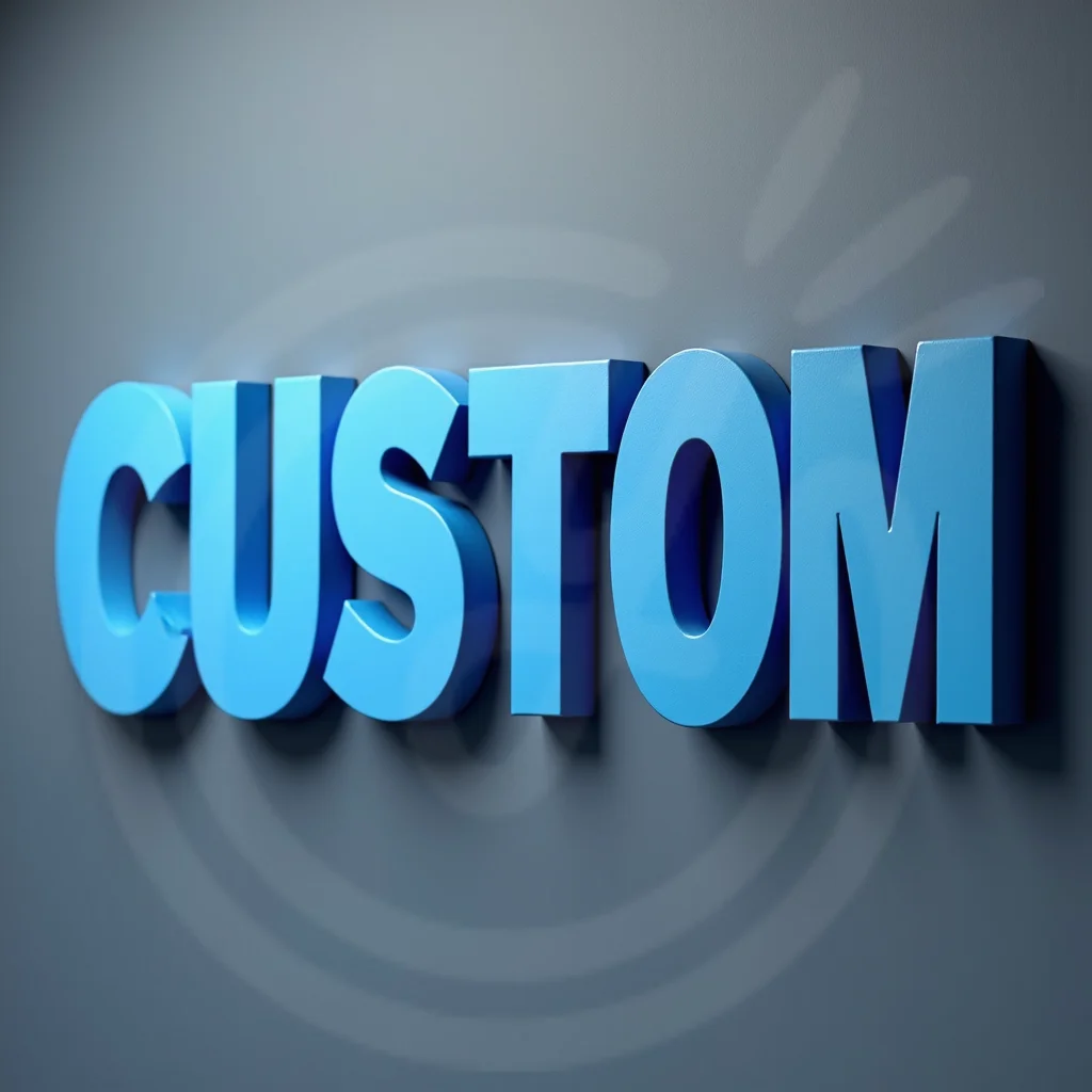 

Custom 3D Metal Sign for Business Storefront Outdoor Weatherproof Advertising Signage for Hotel Mall Office Salon
