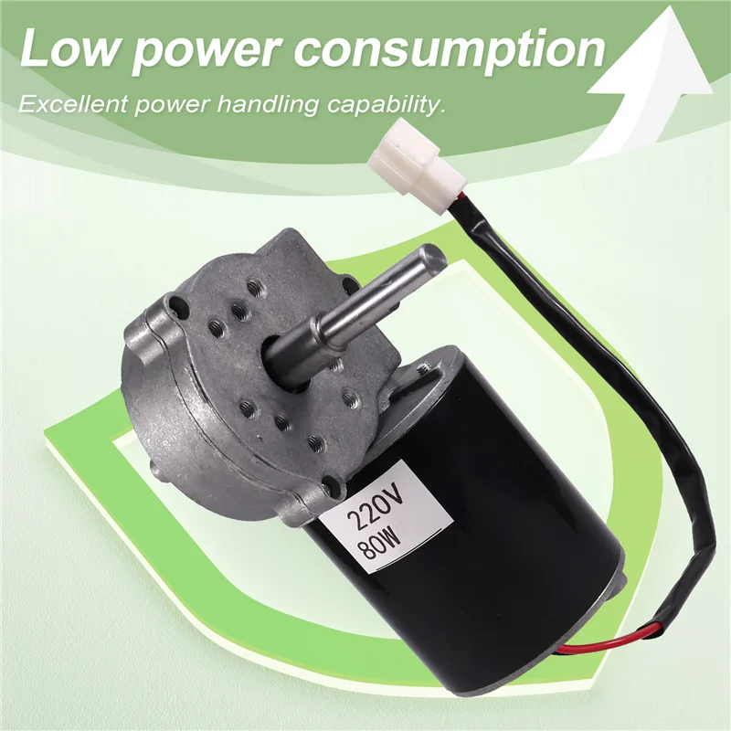 Moteur à engrenages à vitesse Variable 80W DC réducteur électrique réduction du moteur 70Kg charge 220 tr/min Motor-N25R