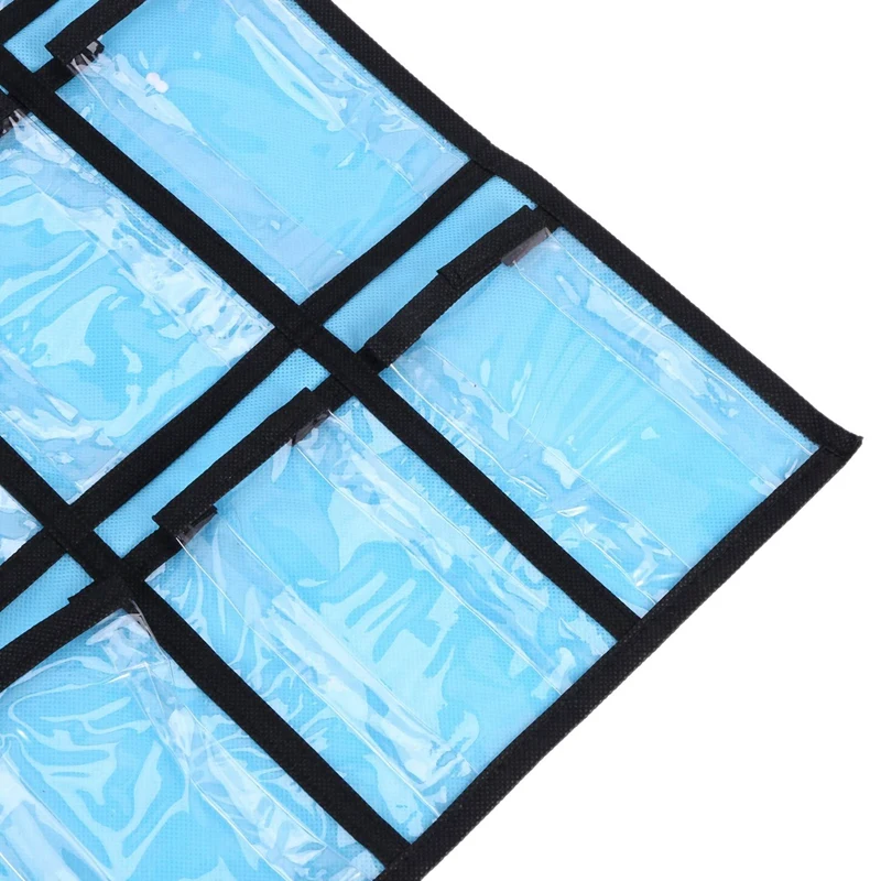 مخطط جيب TTKK 10X لحامل الآلة الحاسبة، 30 مخطط جيب للفصول الدراسية 33.5 × 24.5 بوصة منظم هاتف محمول معلق