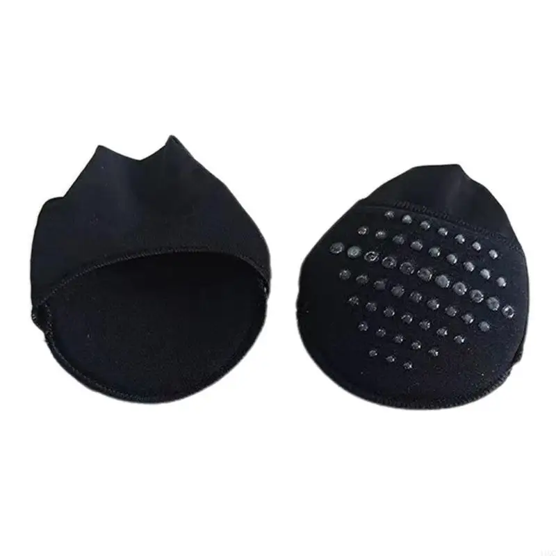 1 Pair Women Invisible Forefoot Pads Cushions High Shoes Insoles Toe Cover Inserts Non-Skid Mesh Half Toe Socks