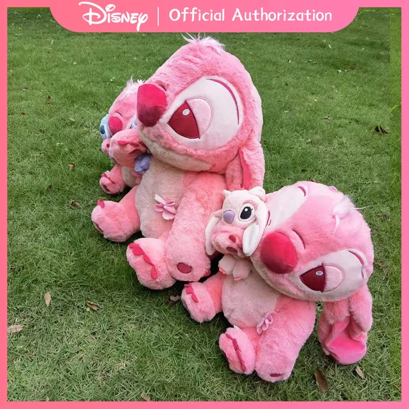 30-45 ซม.ใหม่ Disney SAKURA Lilo & Stitch ตุ๊กตาการ์ตูนตุ๊กตาสีชมพูของเล่นน่ารักอะนิเมะตุ๊กตา Kawaii เด็กของขวัญวันเกิด