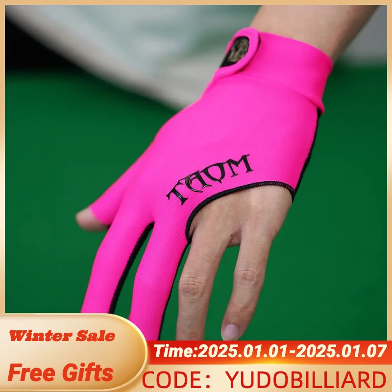 TAOM gloves Midas Ultra Silky Thin Billiards Pool Cue Carom 3 Finger Gloves Winning Billiards Accessories Gloves for Left Hand