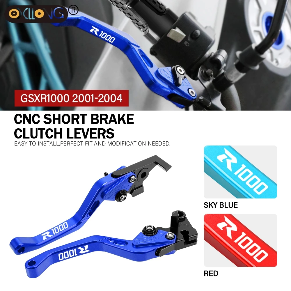 

CNC Aluminum Motorcycle Short Brake Clutch Levers Accessories Parts For SUZUKI GSXR1000 GSX-R1000 GSXR 1000 2001-2022