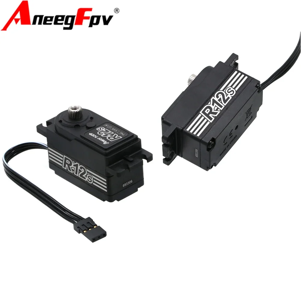 Power HD R12S 12KG High Torgue Brushless Matel Gear Servo 6.0 ~ 8.4V For Rc 1/10 Electric CarUniFly