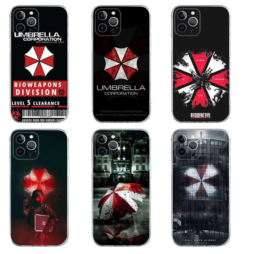 

Umbrella Company Biochemistry Phone Case For iPhone 16,15,14,13,12,11,Pro,Max,Xs,Xr,X,7,8,Plus,Mini Silicone Clear Cover