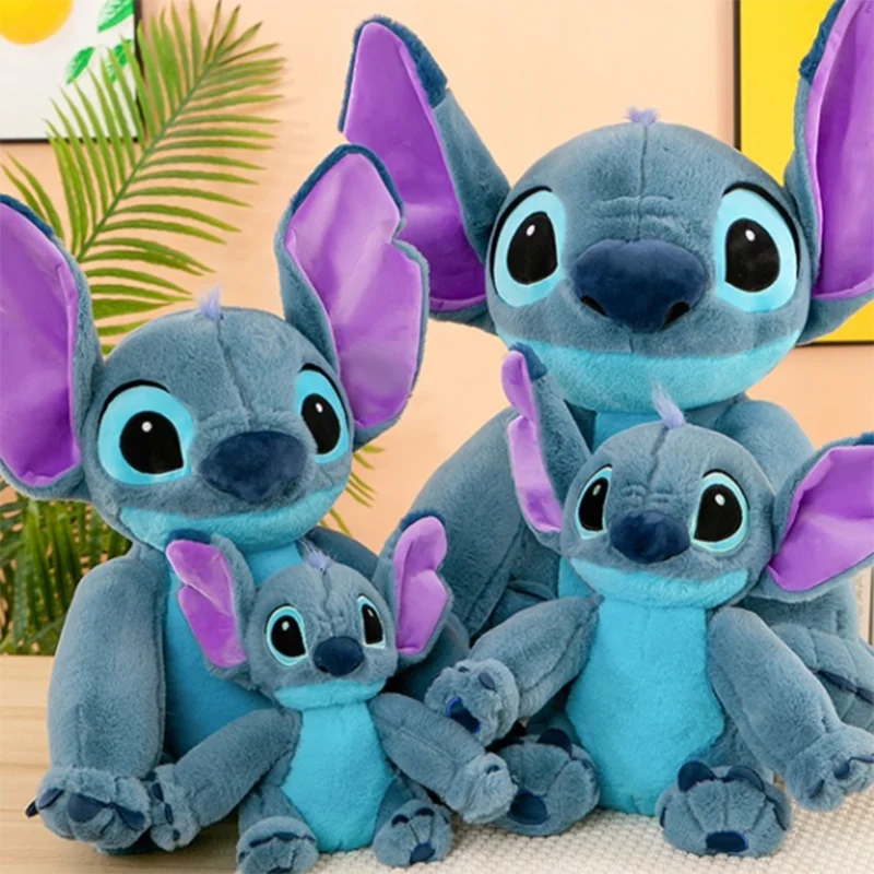 Disney Stitch Doll Pink Large Plush Toy Pillow Cute Sleeping Stitch Ideal Gift for Fans of Movies & TV Stuffed Animals