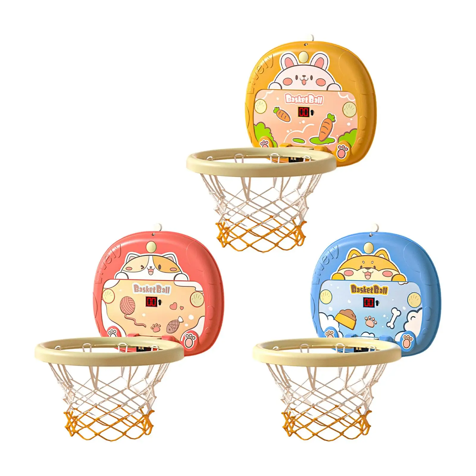 Mini Basketball Hoop Set Basketball Backboard Toy Montessori Toys for Home