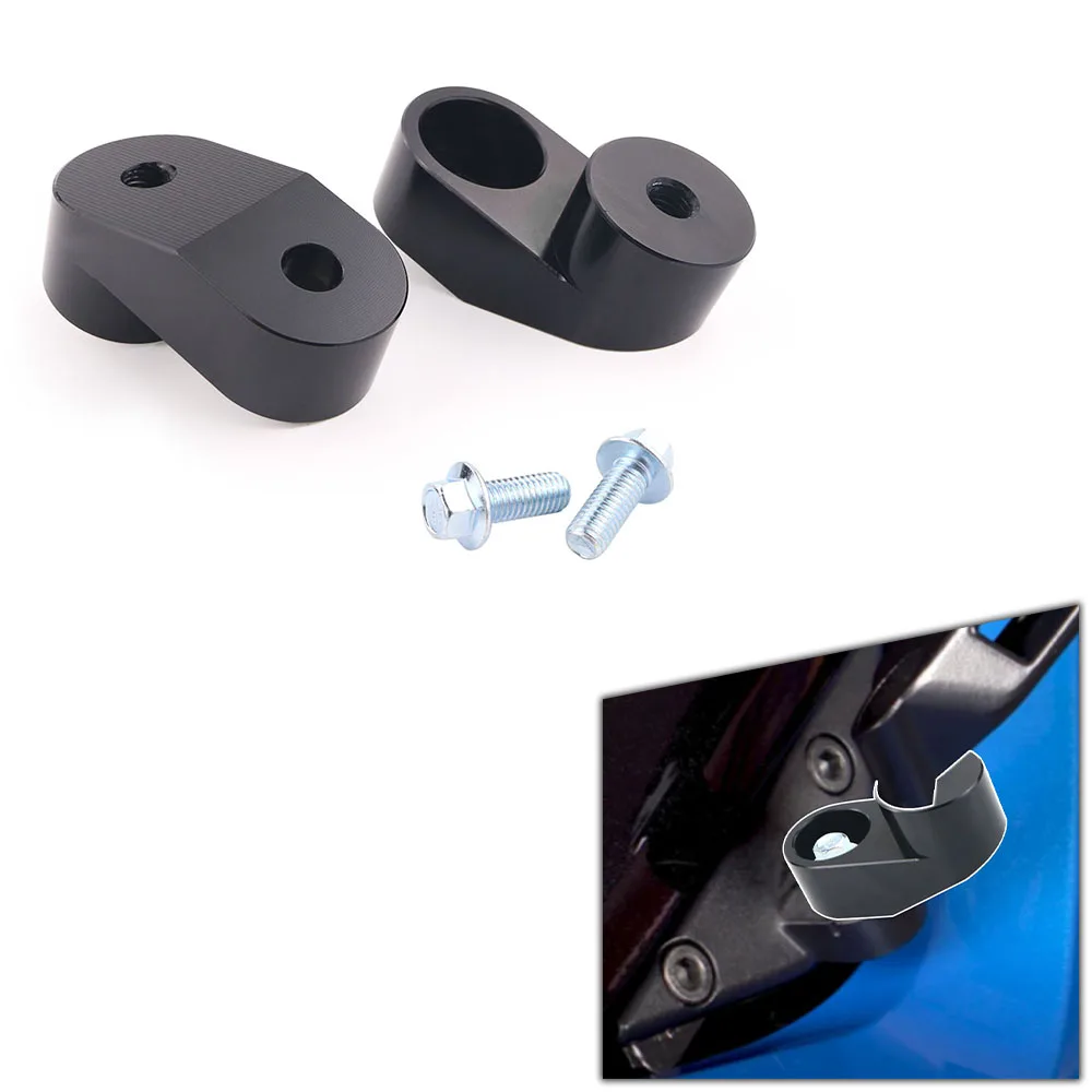 

Fit For Polaris Slingshot 2015-2022 Motorcycle Adjustable Mirror Mount Risers Kit 2Pcs Side View Mirror Riser Extenders Adapters