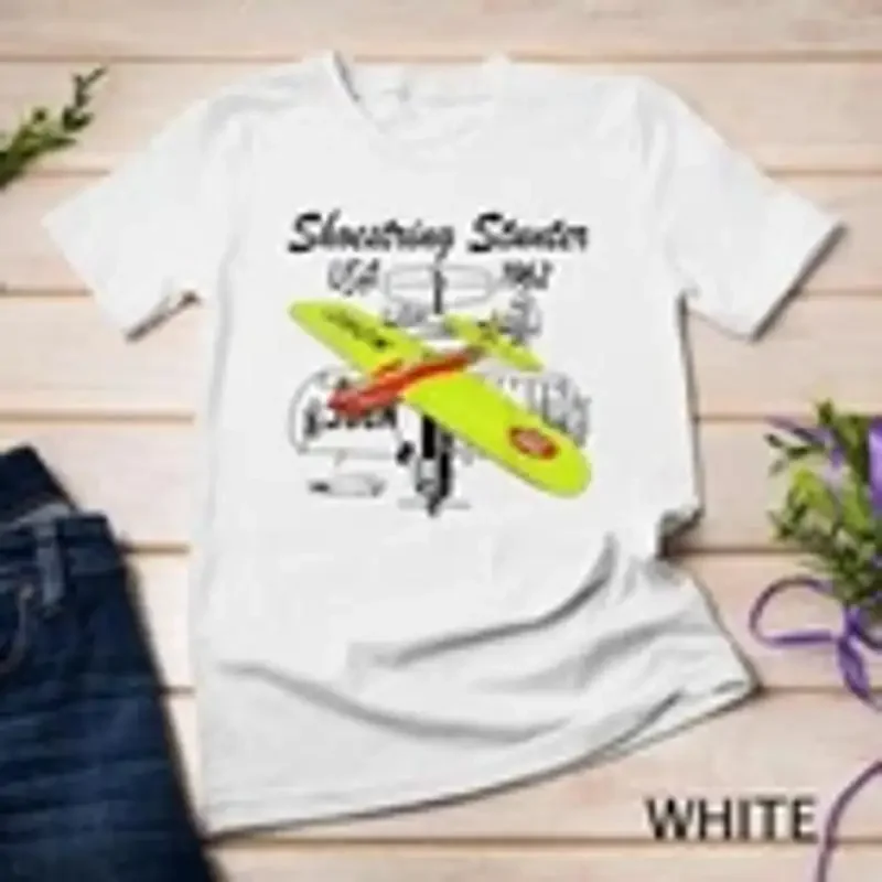 Shoestring Stunter Control Line RC Model Airplane T Shirt Unisex T shirt