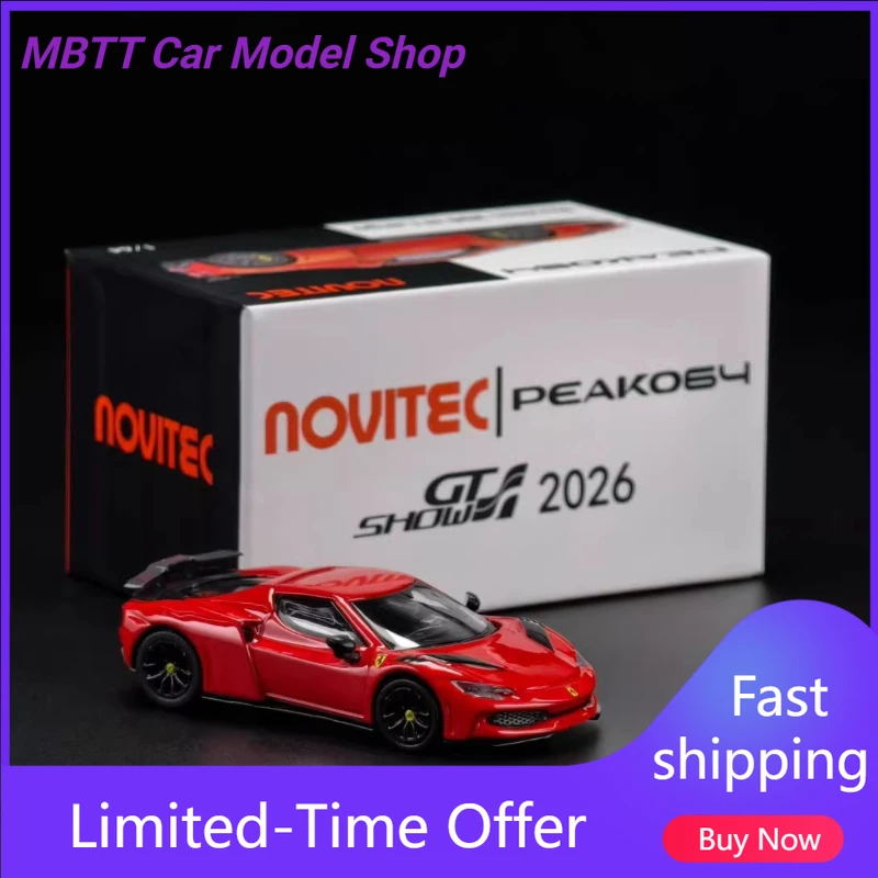

Peako 1/64 Novitec 296 N Largo Suzhou GTshow 2026 Wide-Body Die-Cast Model In stock Holiday Gifts for Men Car models