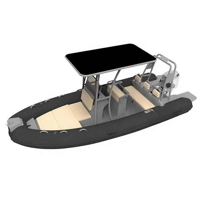 18ft RHIB560 Double Deep V Hull Aluminum Rib PVC/Hypalon/Orca Inflatable Boats for Sale
