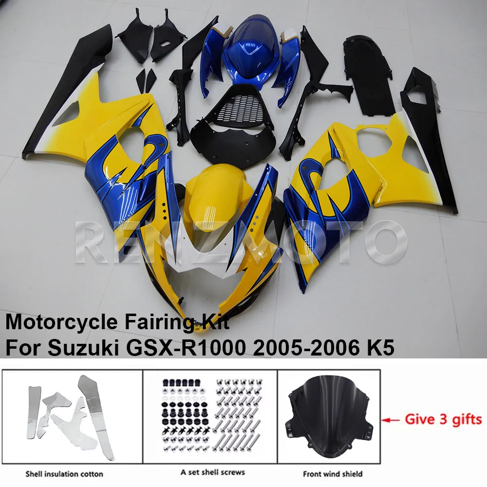 

Motorcycle Set Body Kit Fairing For Suzuki GSX-R1000 2005 2006 K5 K6 GSXR 1000 Plastic Guard Plate Accessories Shell S1005-129a