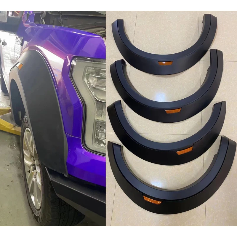 Fender Flare For 2015 2016 2017 Ford F150 Raptor SVT Style Plastic Extend Wheel Arches Front and Rear 4 Pcs/set