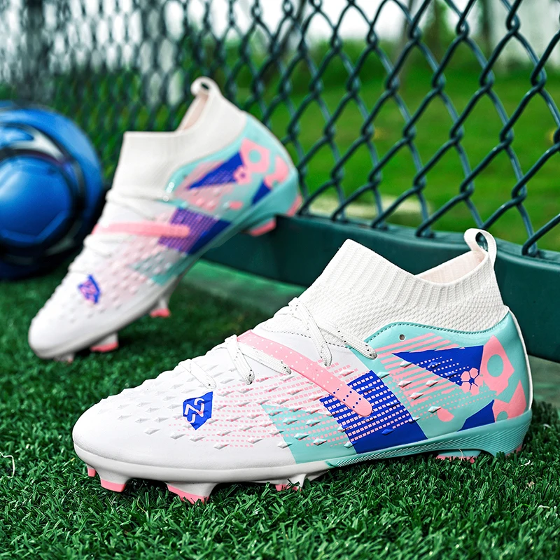 Men Original Professional Field Football Boots Training Non Slip Male Soccer Shoes Breathable Training Fast Grass Football Shoes