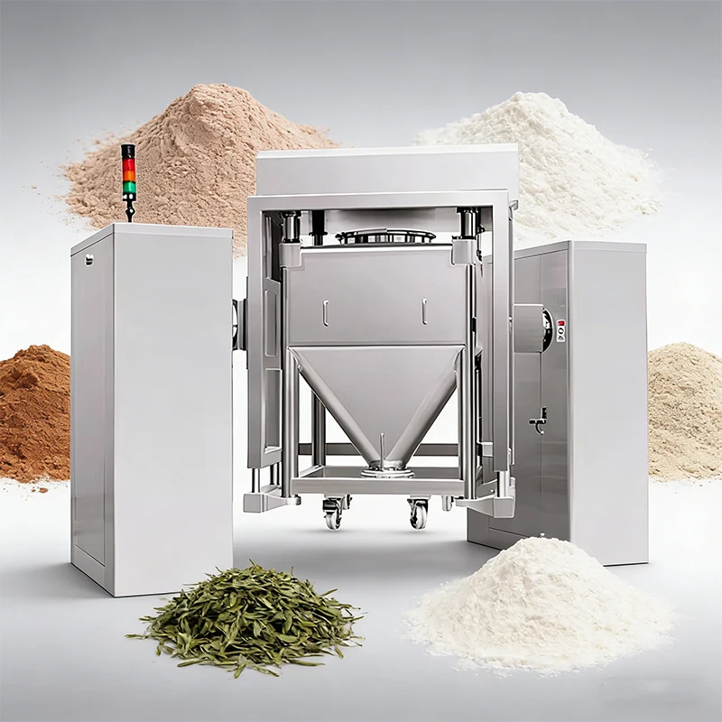 Square Cone IBC Blender Automatic Lifting Removable and Replaceable Hopper for Square Cone Granule Powder Mixing Machine
