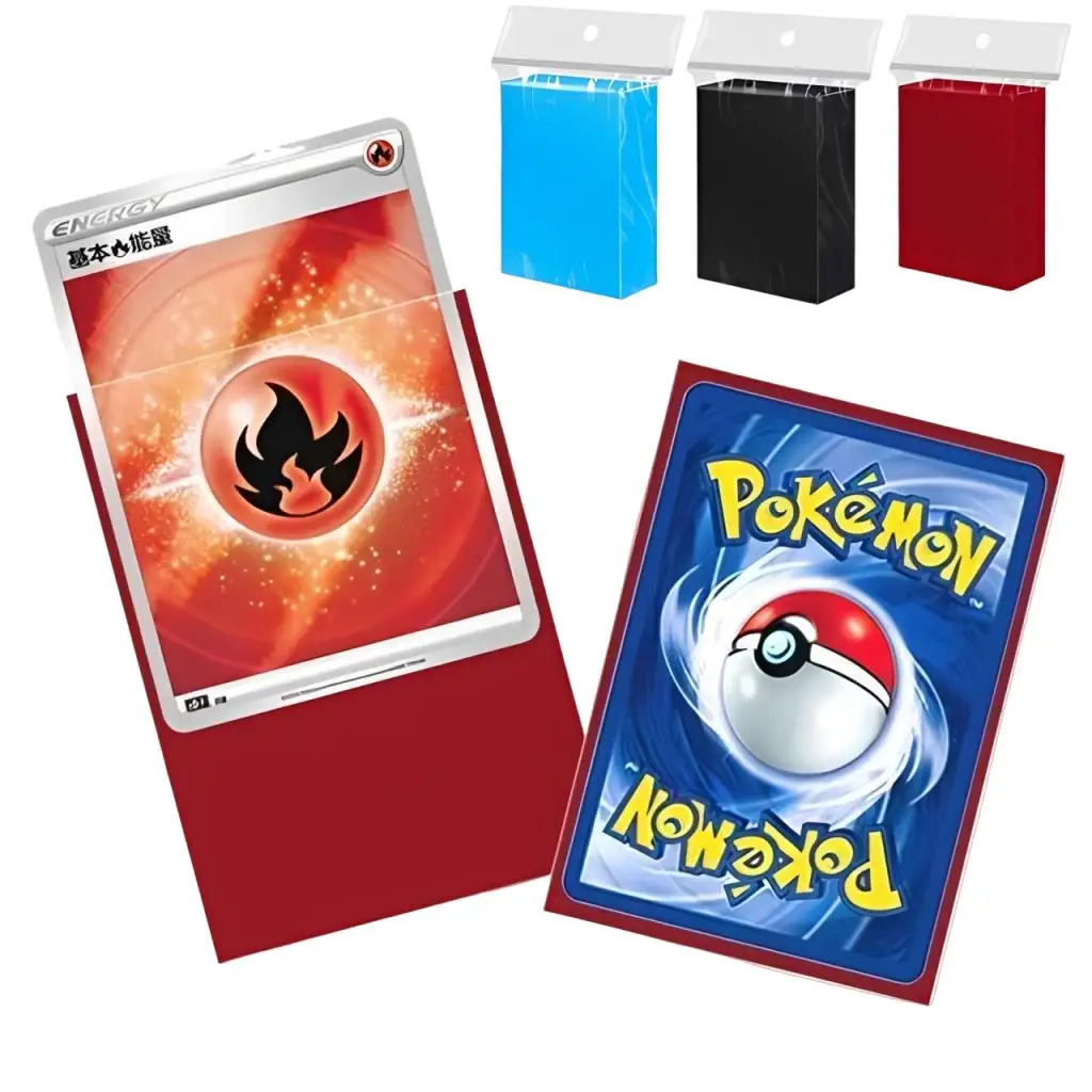 50PCS TCG Karte Ärmeln Für Pokemon Trading Sport Karten Schutz Tarot Schild Brettspiel Magische Foto Halter Abdeckung Spielzeug 66x91mm