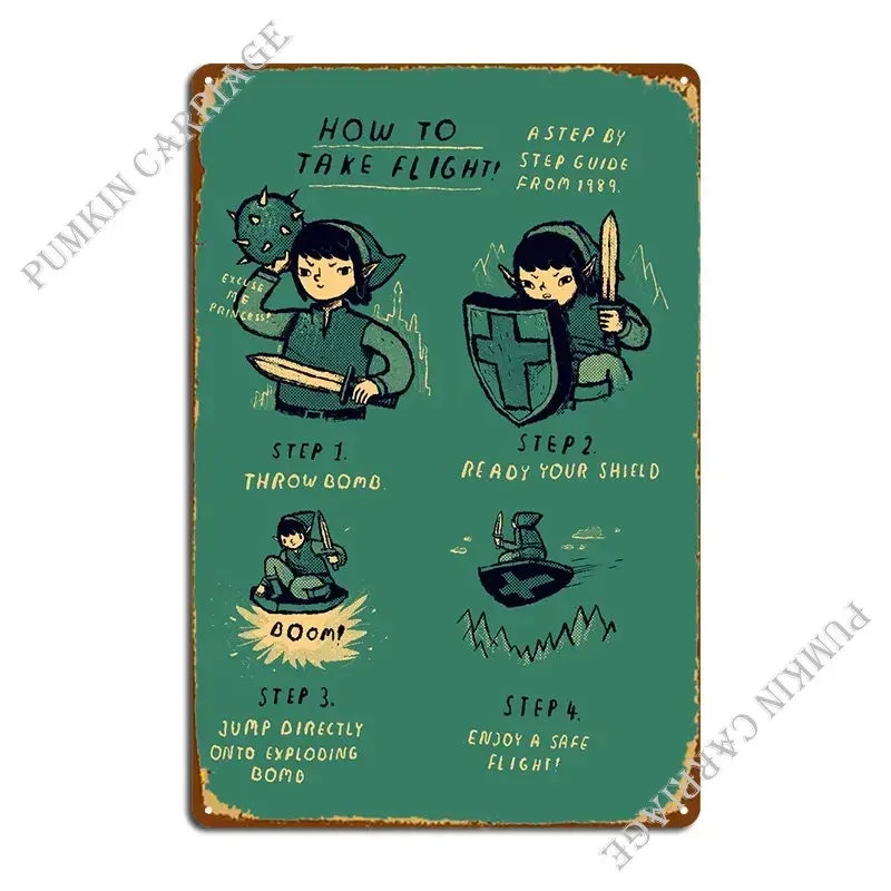 How To Fly Metal Sign Plates Garage Wall Decor Plaques Tin Sign Poster