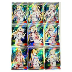 9pcs/set Trainer Lillie Swimwear ACG Sexy Toys Hobbies Hobby Collectibles Game Collection Anime Cards